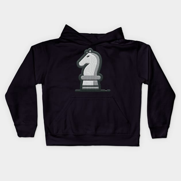 Chess Horse Kids Hoodie by aaallsmiles